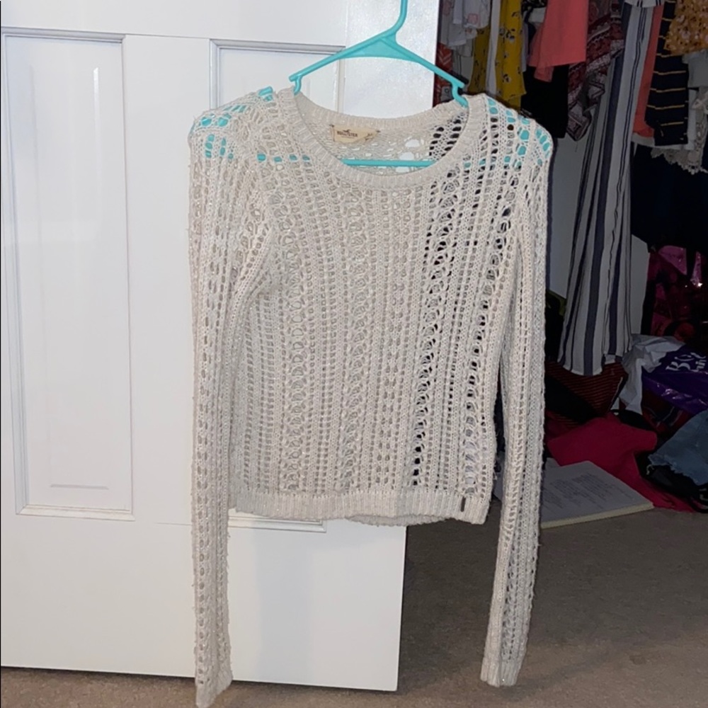 Hollister creme long sleeve